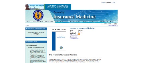 Journal of Insurance Medicine