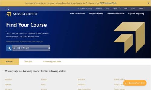 Adjuster Pro All-Lines Adjuster Courses