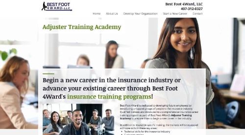 Best Foot 4Ward, LLC Adjuster Training Academy